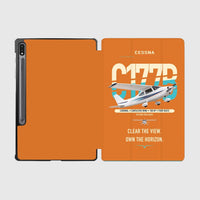 Thumbnail for Cessna 177B Cardinal design on orange samsung tablet tablet case