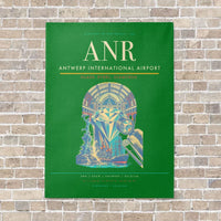 Thumbnail for Antwerp International Airport ANR - Canvas No Frame - Green
