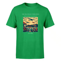 Thumbnail for VINTAGE G4431 - The Moonrise Formation - Premium T-Shirt design on green premium t shirt