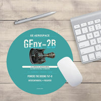 Thumbnail for GEnx-2B design on turquoise round mouse pad