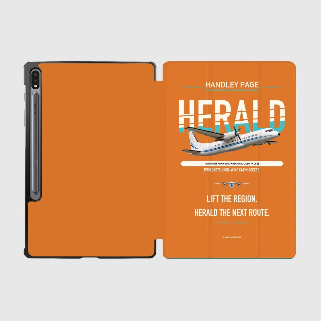 Handley Page HPR.7 Dart Herald design on orange samsung tablet tablet case