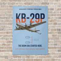 Thumbnail for KB-29P SUPERFORTRESS vertical canvas print - no frame - light blue background