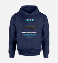 Thumbnail for AgEagle eBee X design on navy blue hoodie single side