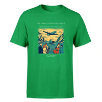 Thumbnail for VINTAGE G4478 - The Ferry Across The Strait - Premium T-Shirt design on green premium t shirt