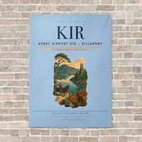 Thumbnail for Kerry Airport KIR — Killarney vertical canvas print - no frame - light blue background