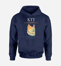 Thumbnail for Kittilä Airport (KTT) design on navy blue hoodie single-side print