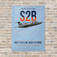 Thumbnail for Blackburn Buccaneer S2B vertical canvas print - no frame - light blue background
