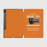 Thumbnail for PEARL 10X design on orange samsung tablet tablet case