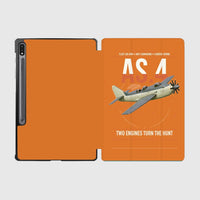 Thumbnail for Fairey Gannet AS.4 design on orange samsung tablet tablet case