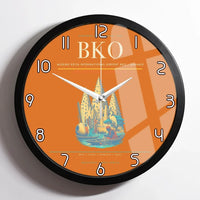 Thumbnail for Modibo Keita International Airport (BKO) design on orange framed wall clock