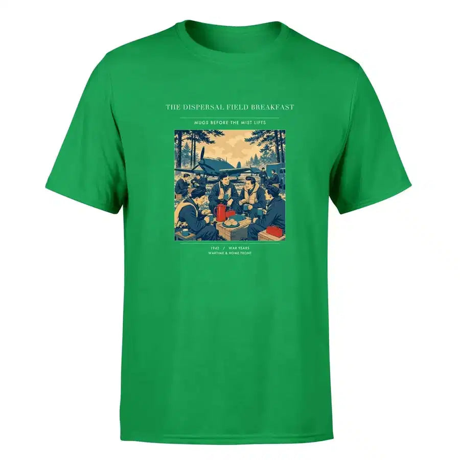 VINTAGE G4511 - The Dispersal Field Breakfast - Premium T-Shirt design on green premium t shirt