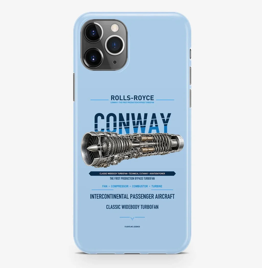 CONWAY Case ProMax design on light blue iphone case promax