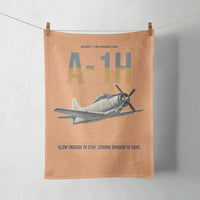 Thumbnail for A-1H Skyraider design on orange towel