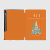 Thumbnail for Phu Bai International Airport (HUI) design on orange samsung tablet tablet case