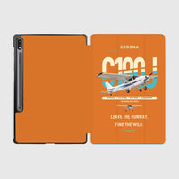 Thumbnail for Cessna 180J Skywagon design on orange samsung tablet tablet case