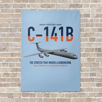 Thumbnail for C-141B Starlifter vertical canvas print - no frame - light blue background