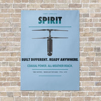 Thumbnail for Ascent AeroSystems Spirit vertical canvas print - no frame - light blue background