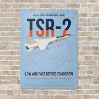 Thumbnail for BAC TSR-2 vertical canvas print - no frame - light blue background