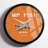 Thumbnail for WC-130J Hurricane Hunter design on orange framed wall clock