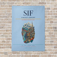 Thumbnail for Simikot Airport SIF - Canvas No Frame - Light Blue