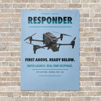 Thumbnail for BRINC Responder vertical canvas print - no frame - light blue background