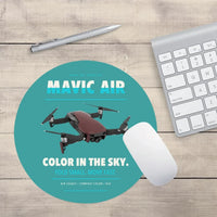 Thumbnail for DJI Mavic Air design on turquoise round mouse pad