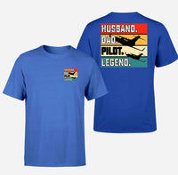 Thumbnail for Customisable Husband & Dad & Pilot T-Shirt - view 10