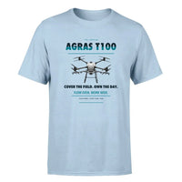 Thumbnail for DJI Agras T100 design on light blue single side