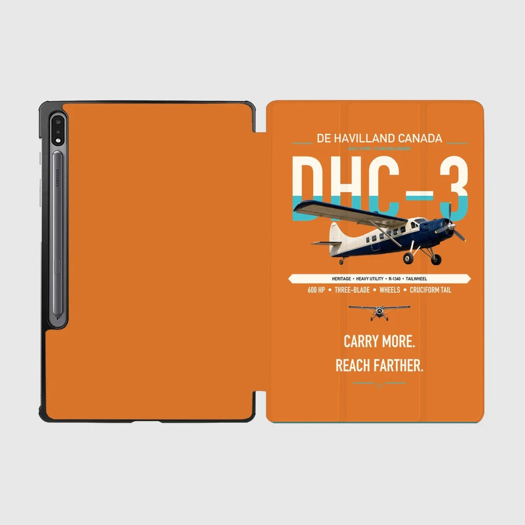 DHC-3 Otter design on orange samsung tablet tablet case