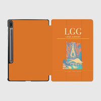 Thumbnail for Liège Airport (LGG) design on orange samsung tablet tablet case