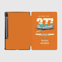 Thumbnail for Boeing 377 Stratocruiser design on orange samsung tablet tablet case