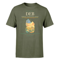 Thumbnail for Debrecen International Airport (DEB) T-Shirt single-side front print in Green Army | debrecen-international-airport-deb-double-side-t-shirt