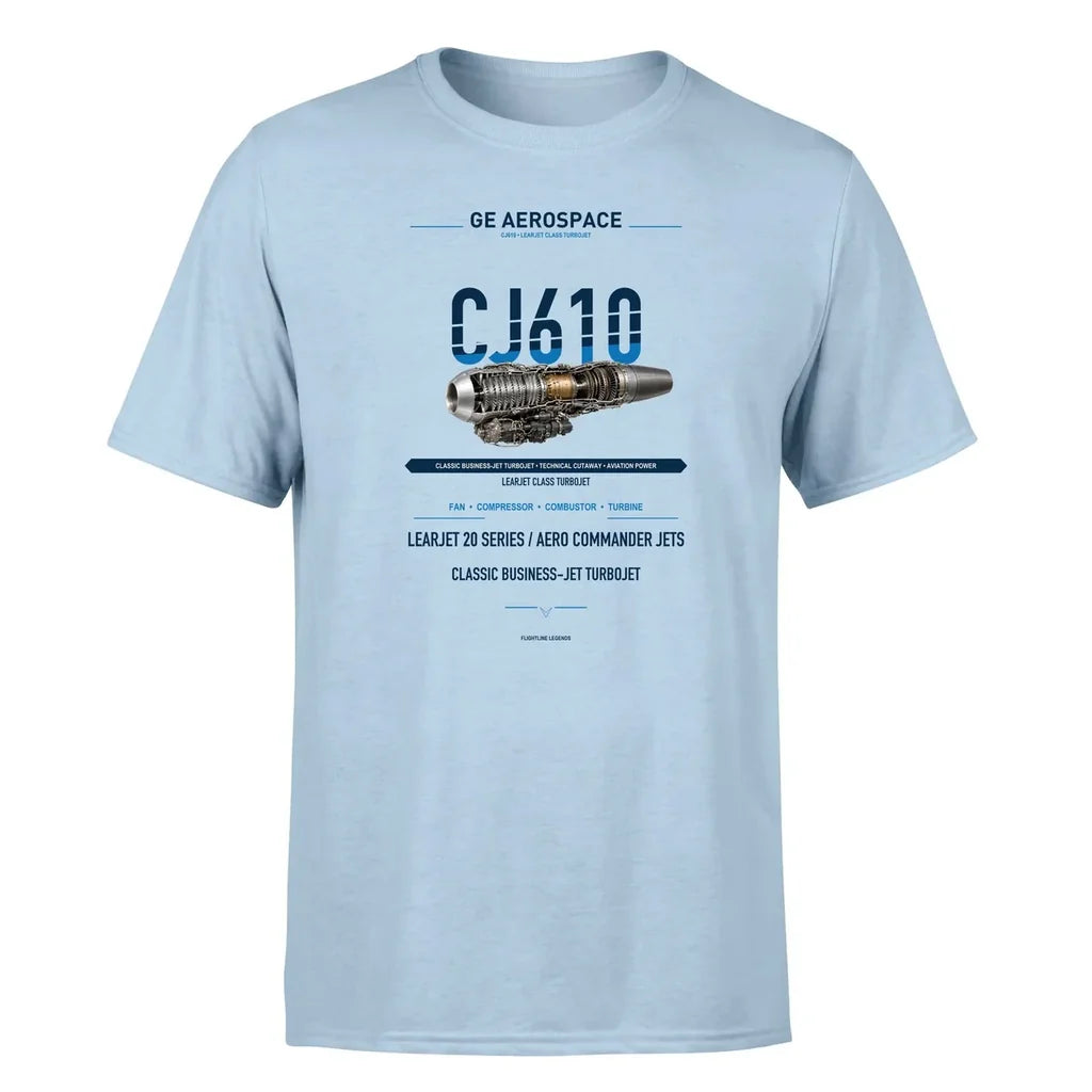 CJ610 design on light blue single side