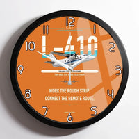 Thumbnail for LET L-410 UVP-E20 design on orange framed wall clock