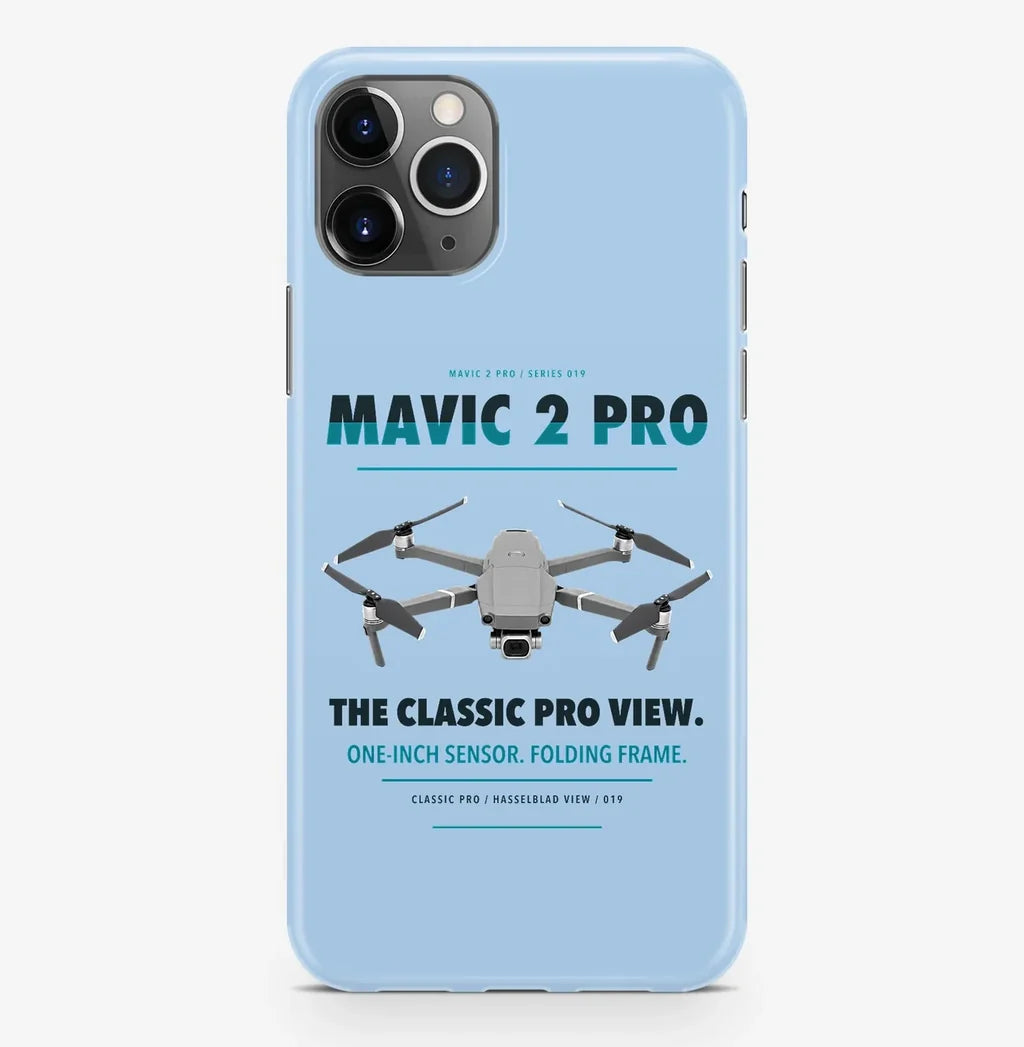 DJI Mavic 2 Pro Case ProMax design on light blue iphone case promax