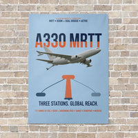 Thumbnail for Airbus A330 MRTT vertical canvas print - no frame - light blue background