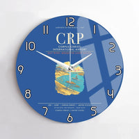 Thumbnail for Corpus Christi International Airport CRP Wall-Clock No-Frame - Blue