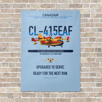 Thumbnail for Canadair CL-415EAF vertical canvas print - no frame - light blue background