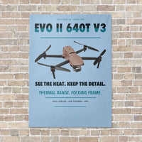 Thumbnail for Autel EVO II Dual 640T V3 vertical canvas print - no frame - light blue background