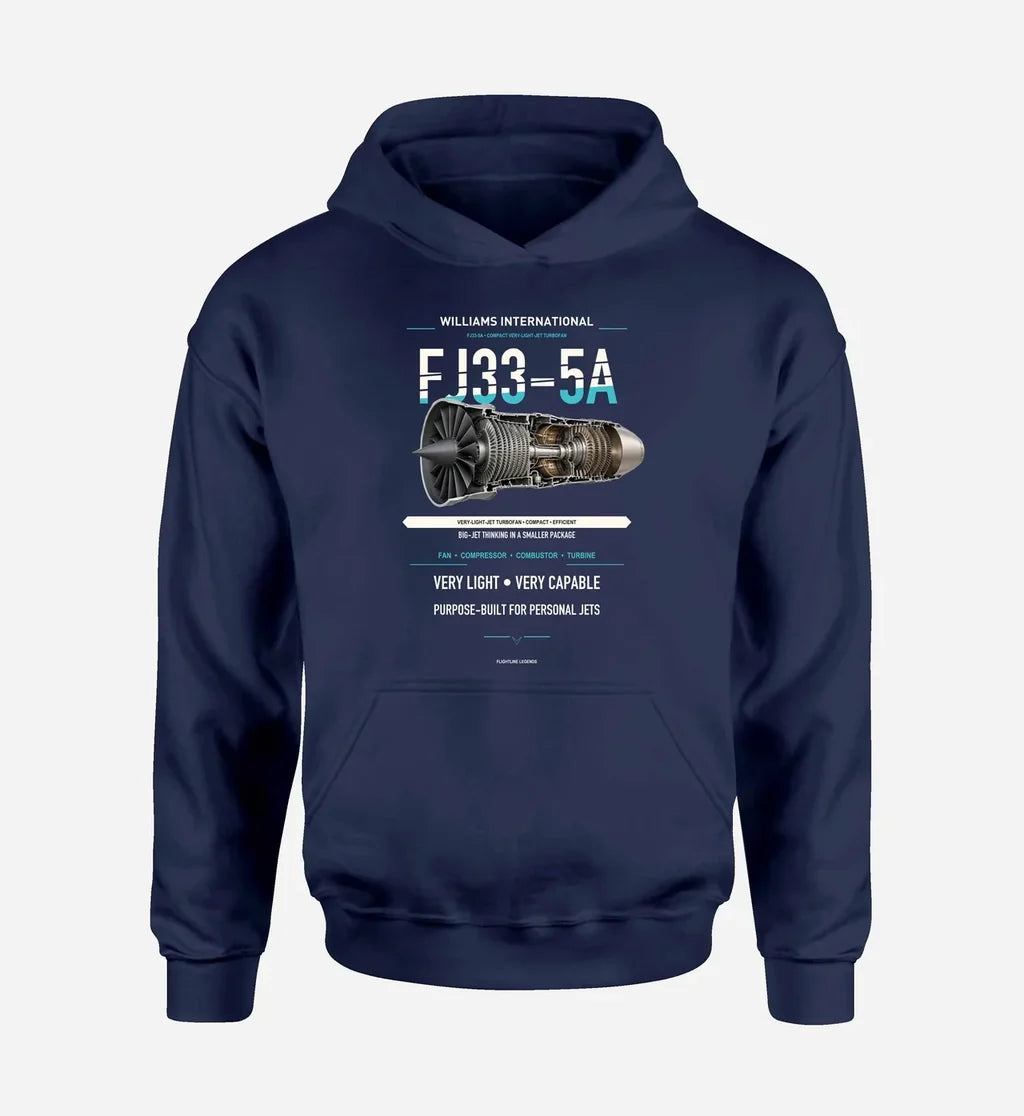 FJ33-5A design on navy blue hoodie single side