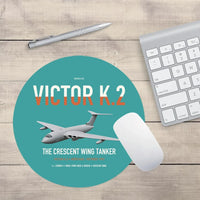 Thumbnail for Handley Page Victor K.2 design on turquoise round mouse pad