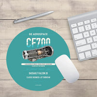 Thumbnail for CF700 design on turquoise round mouse pad