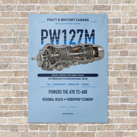 Thumbnail for PW127M vertical canvas print - no frame - light blue background
