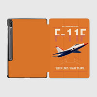Thumbnail for F-11F Tiger design on orange samsung tablet tablet case