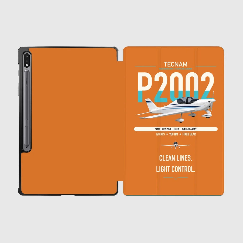 Tecnam P2002 Sierra MkII design on orange samsung tablet tablet case