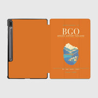 Thumbnail for Bergen Airport Flesland BGO - Seven-Rain Fjord Tapestry - Orange