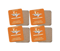 Thumbnail for Cessna Citation X+ design on orange 4 pieces set coaster