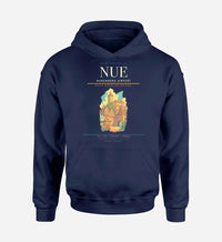 Thumbnail for Nuremberg Airport (NUE) design on navy blue hoodie single-side print