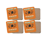Thumbnail for DJI FlyCart 100 design on orange 4 pieces set coaster