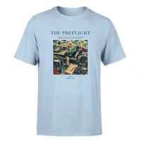 Thumbnail for VINTAGE G4138 - The Preflight - Premium T-Shirt design on lightblue premium